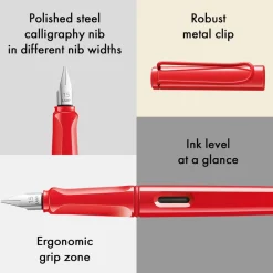 Lamy Pióro wieczne Joy - - Strawberry 1,5 mm