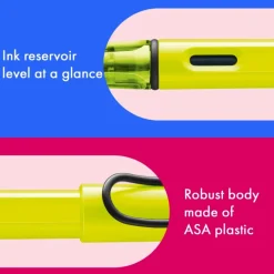 Lamy Pióro wieczne Safari - - Neon Yellow M
