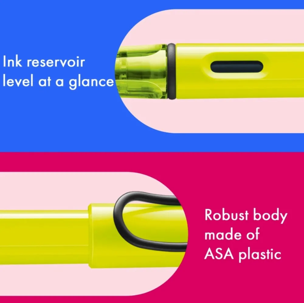 Lamy Pióro wieczne Safari - - Neon Yellow M