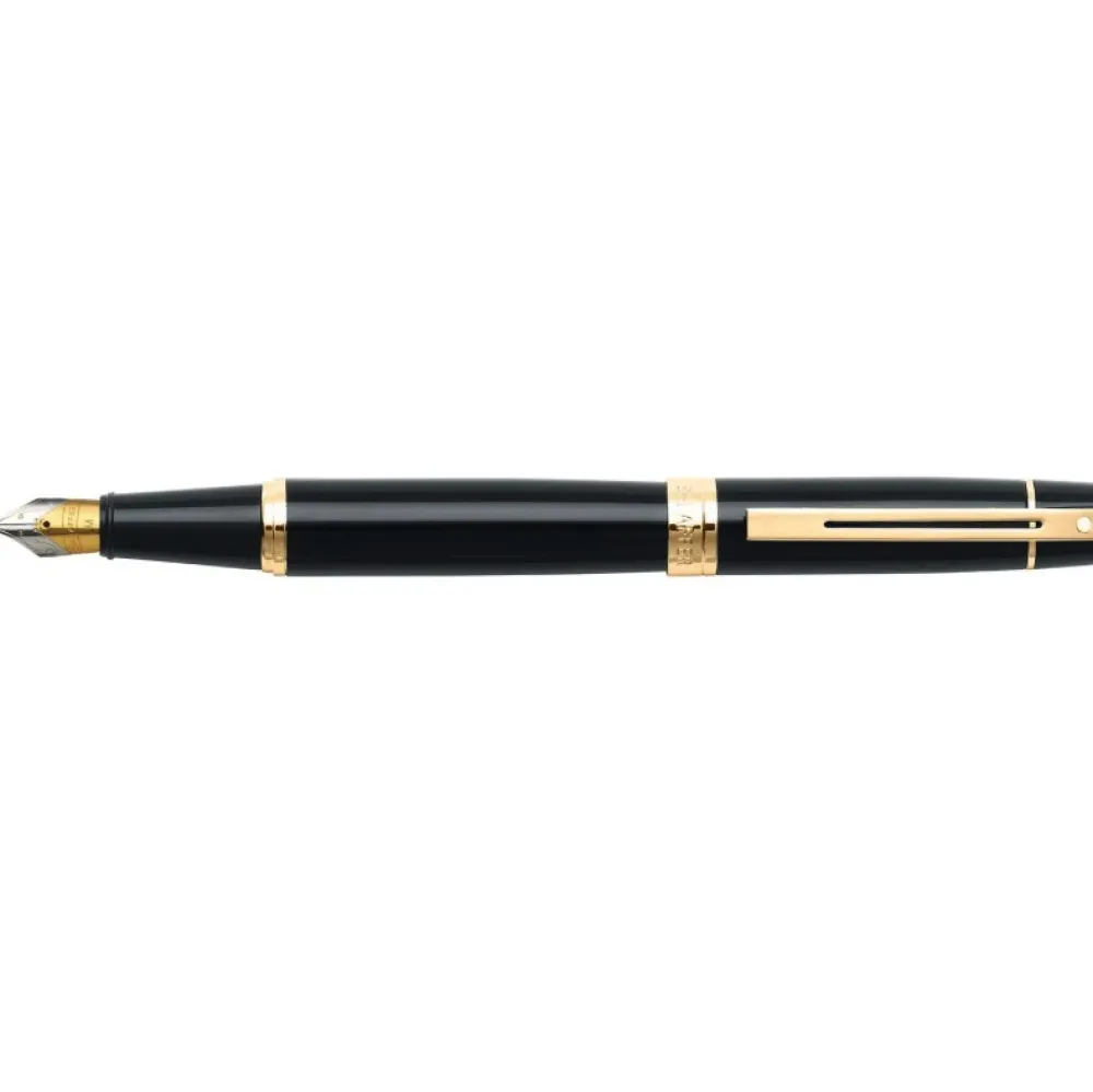 Sheaffer Pióro wieczne 300 - - Black Gold Trim F