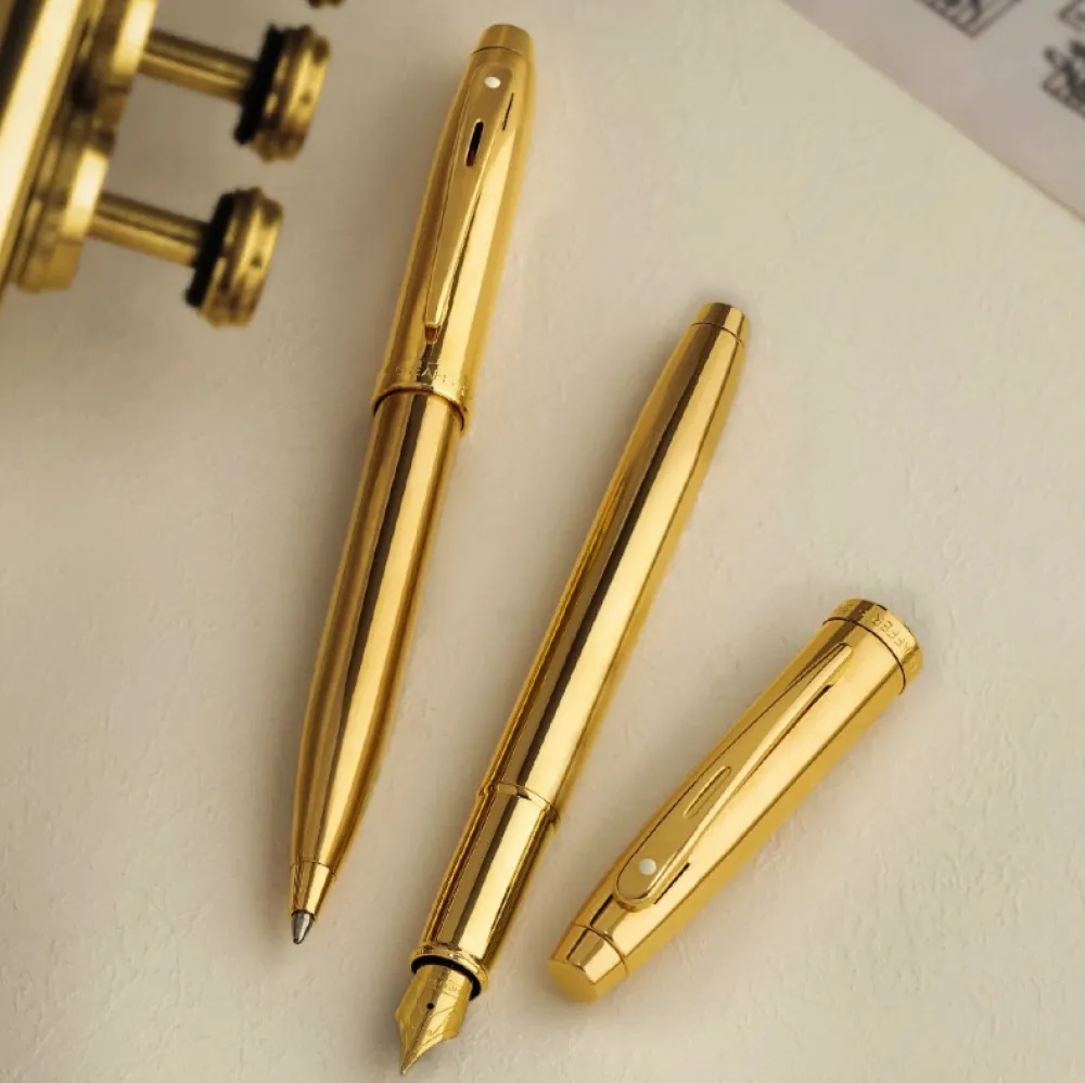 Sheaffer Pióro wieczne 100 - - Glossy Gold F