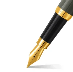Sheaffer Pióro wieczne VFM - - Glossy Light Gray Gold Trim M