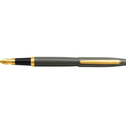 Sheaffer Pióro wieczne VFM - - Glossy Light Gray Gold Trim M