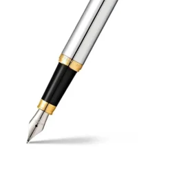 Sheaffer Pióro wieczne VFM - - Polished Chrome Gold Trim M > Pióra Wieczne