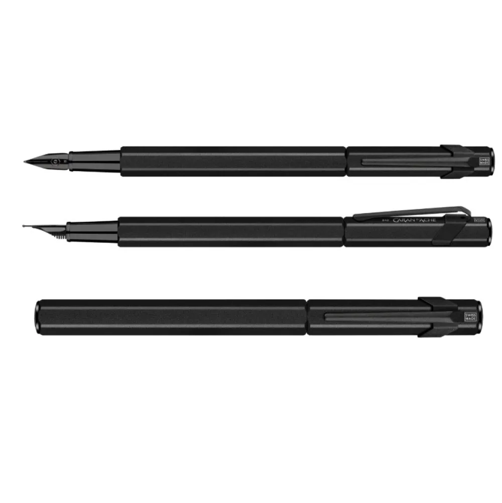 Caran d'Ache Pióro wieczne 849 z etui - - Black Code M