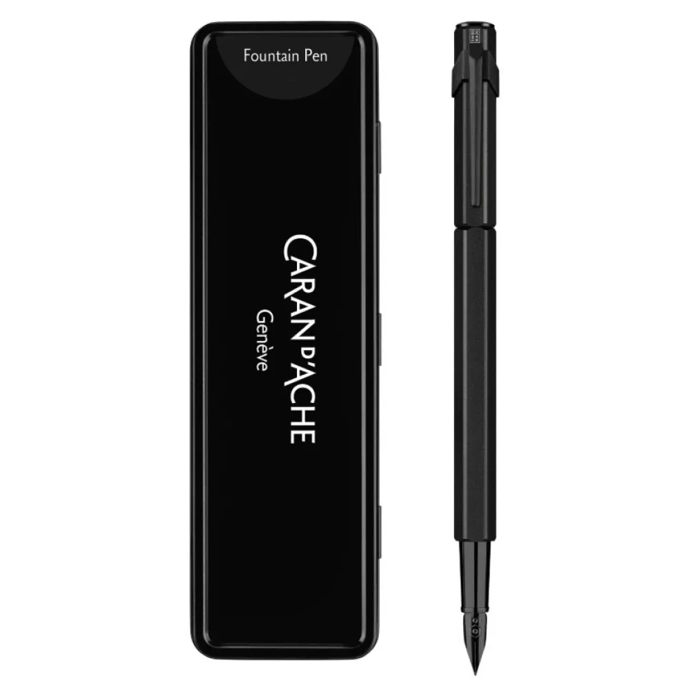 Caran d'Ache Pióro wieczne 849 z etui - - Black Code F > Pióra Wieczne