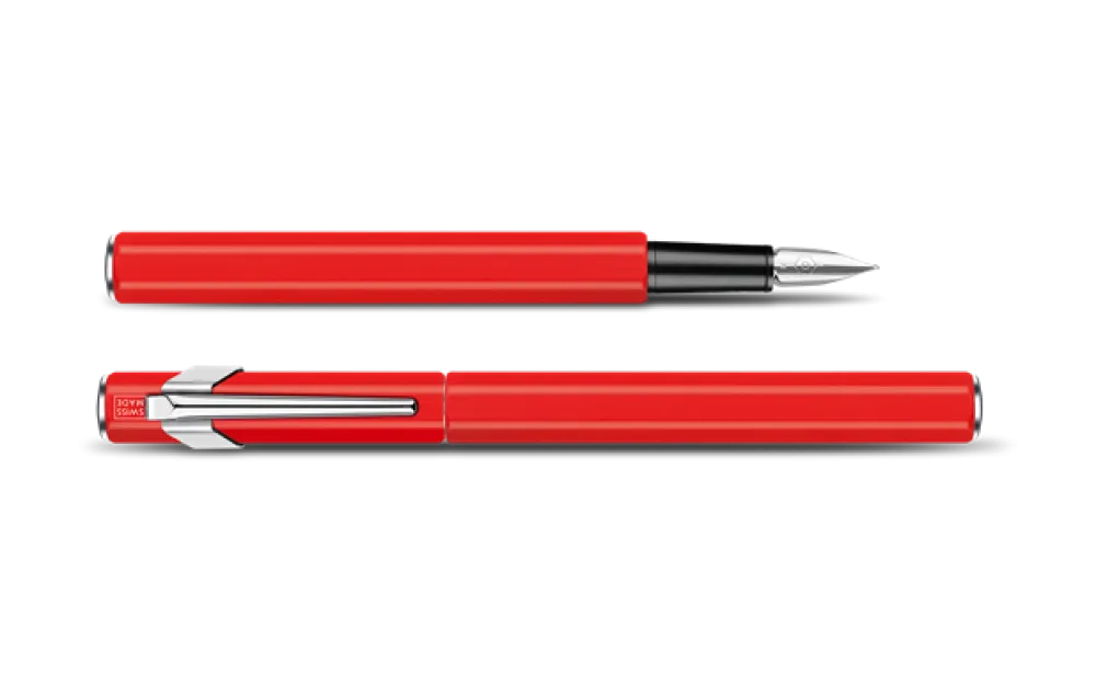 Caran d'Ache Pióro wieczne 849 z etui - - czerwone, EF > Pióra Wieczne