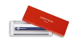 Caran d'Ache Pióro wieczne 849 z etui - - niebieskie, EF ><noscript><img width=