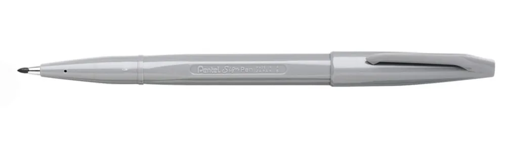 Pentel Pisak artystyczny Sign Pen - - szary