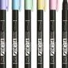 Tombow Pisak do kaligrafii Fudenosuke Brush Pen, Pastel - - White