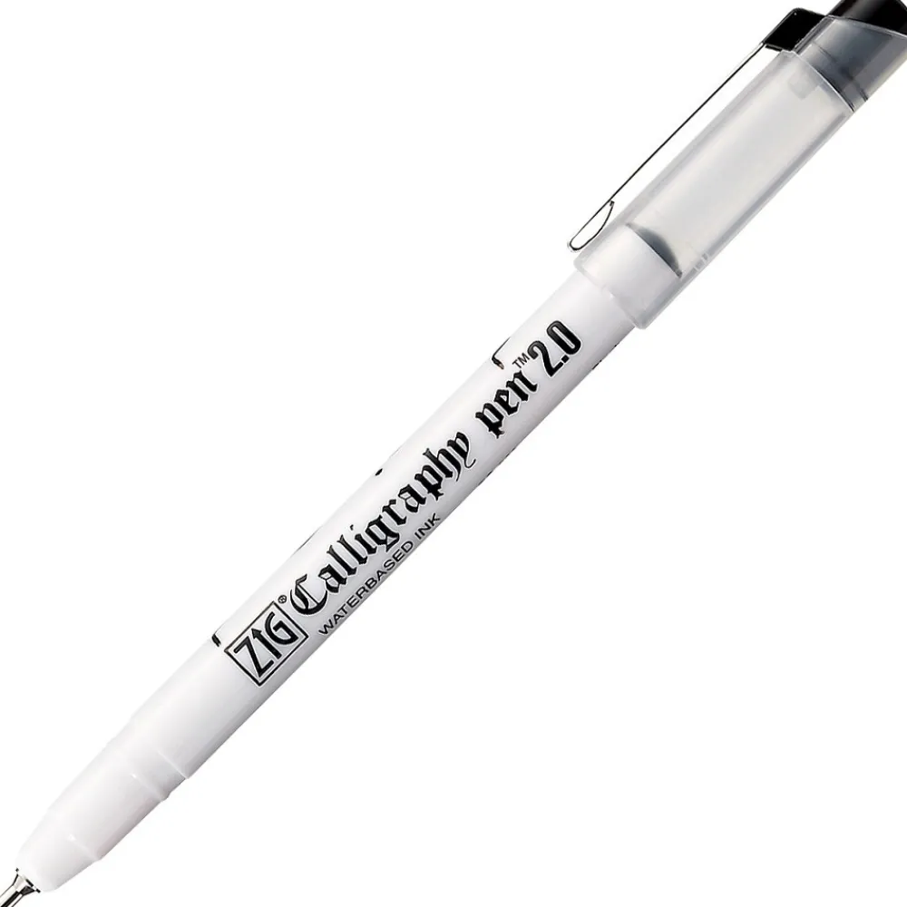 Kuretake Pisak do kaligrafii - - czarny 2 mm > Pisaki Kaligraficzne
