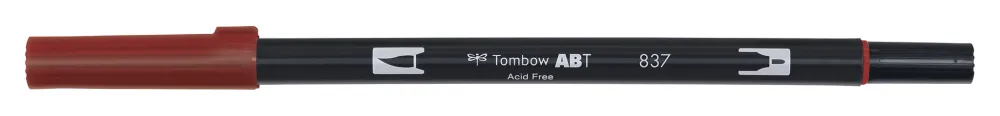 Tombow Pisak dwustronny Dual Brush Pen - - Wine Red