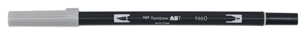 Tombow Pisak dwustronny Dual Brush Pen - - Cool Grey 6