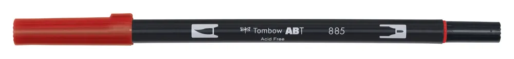 Tombow Pisak dwustronny Dual Brush Pen - - Warm Red