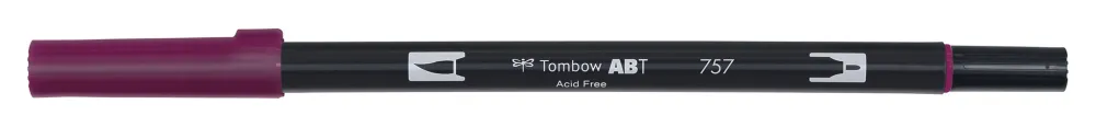 Tombow Pisak dwustronny Dual Brush Pen - - Rubine Red > Markery, Brushpeny I Pisaki|Pisaki Kaligraficzne