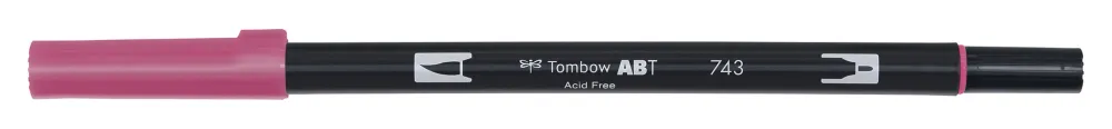 Tombow Pisak dwustronny Dual Brush Pen - - Hot Pink