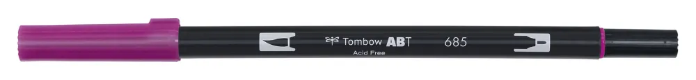 Tombow Pisak dwustronny Dual Brush Pen - - Deep Magenta