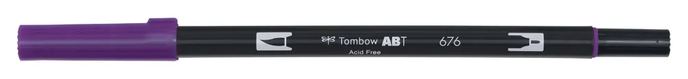 Tombow Pisak dwustronny Dual Brush Pen - - Royal Purple