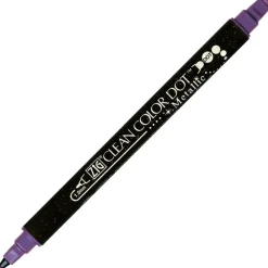 Kuretake Pisak dwustronny Zig Clean Color Dot Metallic - - Green > Markery, Brushpeny I Pisaki