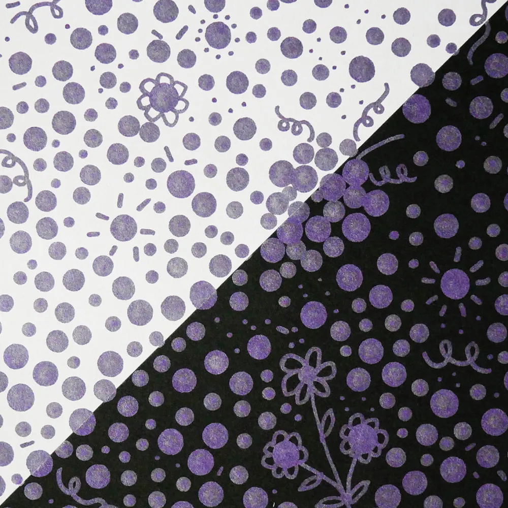 Kuretake Pisak dwustronny Zig Clean Color Dot Metallic - - Violet