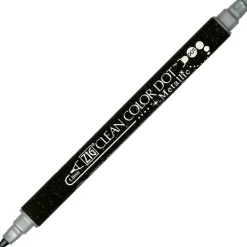 Kuretake Pisak dwustronny Zig Clean Color Dot Metallic - - Gold > Markery, Brushpeny I Pisaki