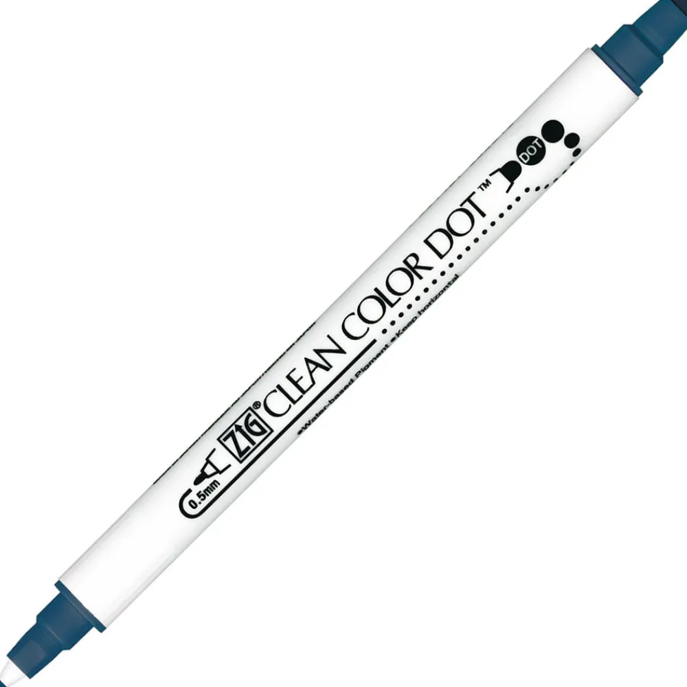 Kuretake Pisak dwustronny Zig Clean Color Dot - - Denim