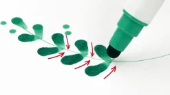 Kuretake Pisak dwustronny Zig Clean Color Dot - - Kiwi
