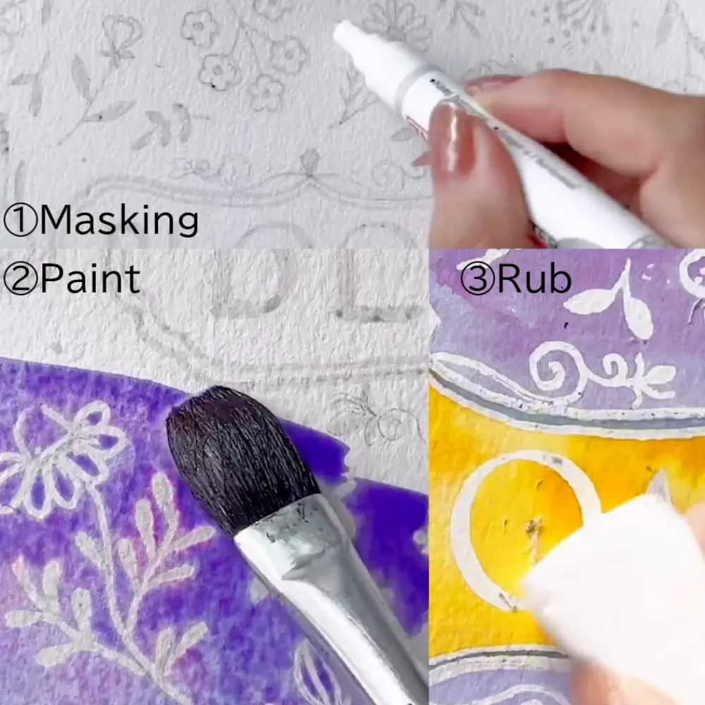 Kuretake Pisak maskujący do akwareli Masking Writer Medium - - 2 mm > Media Do Akwareli