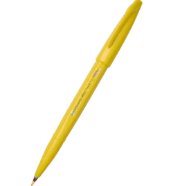 Pentel Pisak pędzelkowy Brush Sign Pen - - żółty