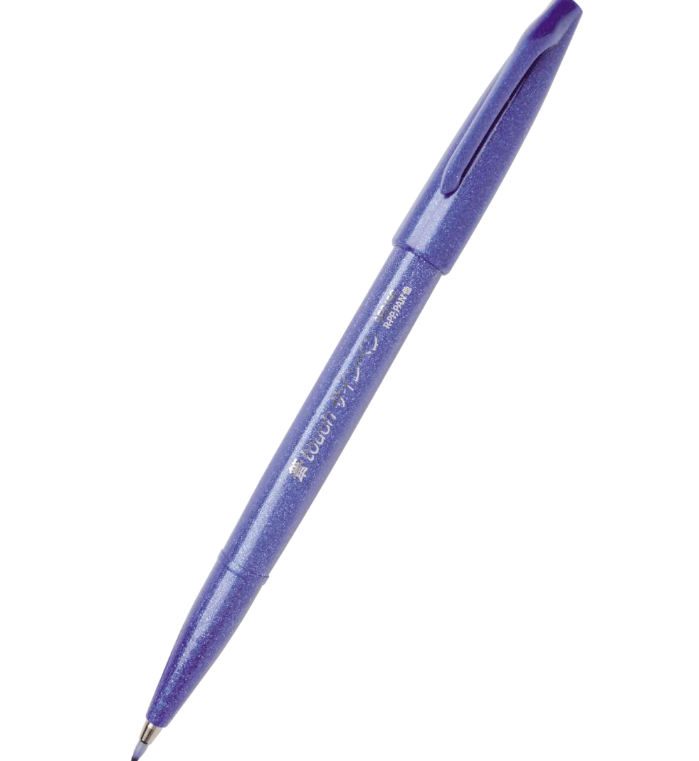 Pentel Pisak pędzelkowy Brush Sign Pen - - niebieski