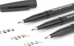 Pentel Pisak pędzelkowy Brush Sign Pigment Pen - - czarny > Pisaki Kaligraficzne