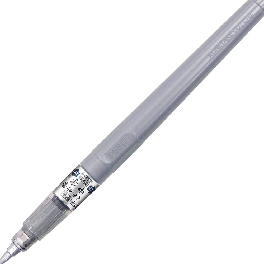 Kuretake Pisak pędzelkowy do kaligrafii Brush Writer - - srebrny