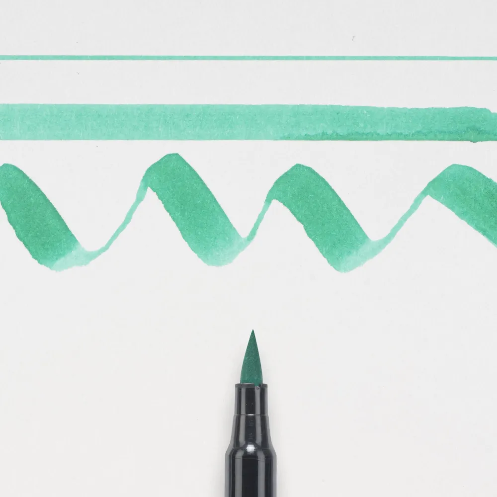 Sakura Pisak pędzelkowy Koi Coloring Brush Pen - - Blue Green Light