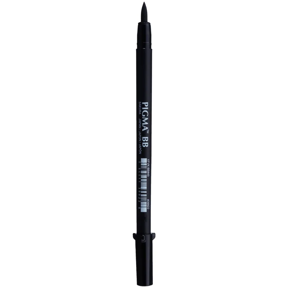 Sakura Pisak pędzelkowy Pigma Brush Pen - - czarny, gruby