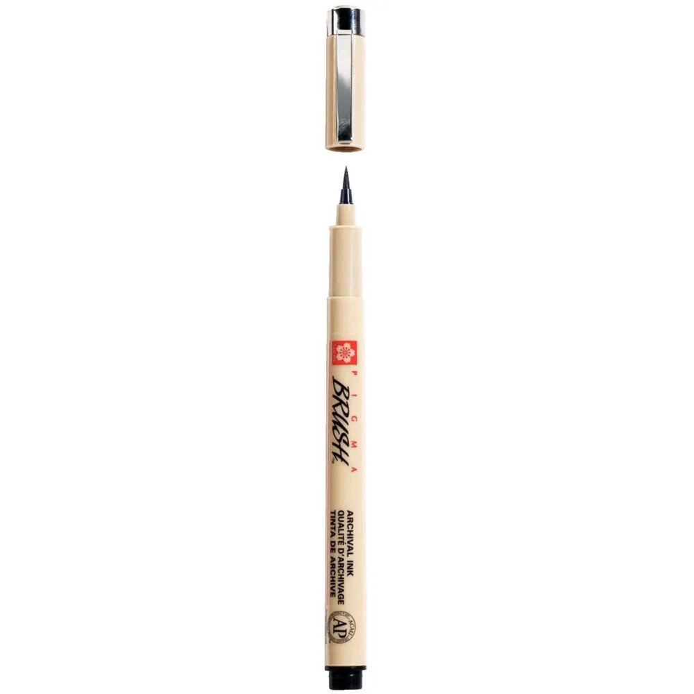 Sakura Pisak pędzelkowy Pigma Brush - - czarny