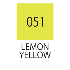 Kuretake Pisak pędzelkowy Zig Fudebiyori - - Lemon Yellow