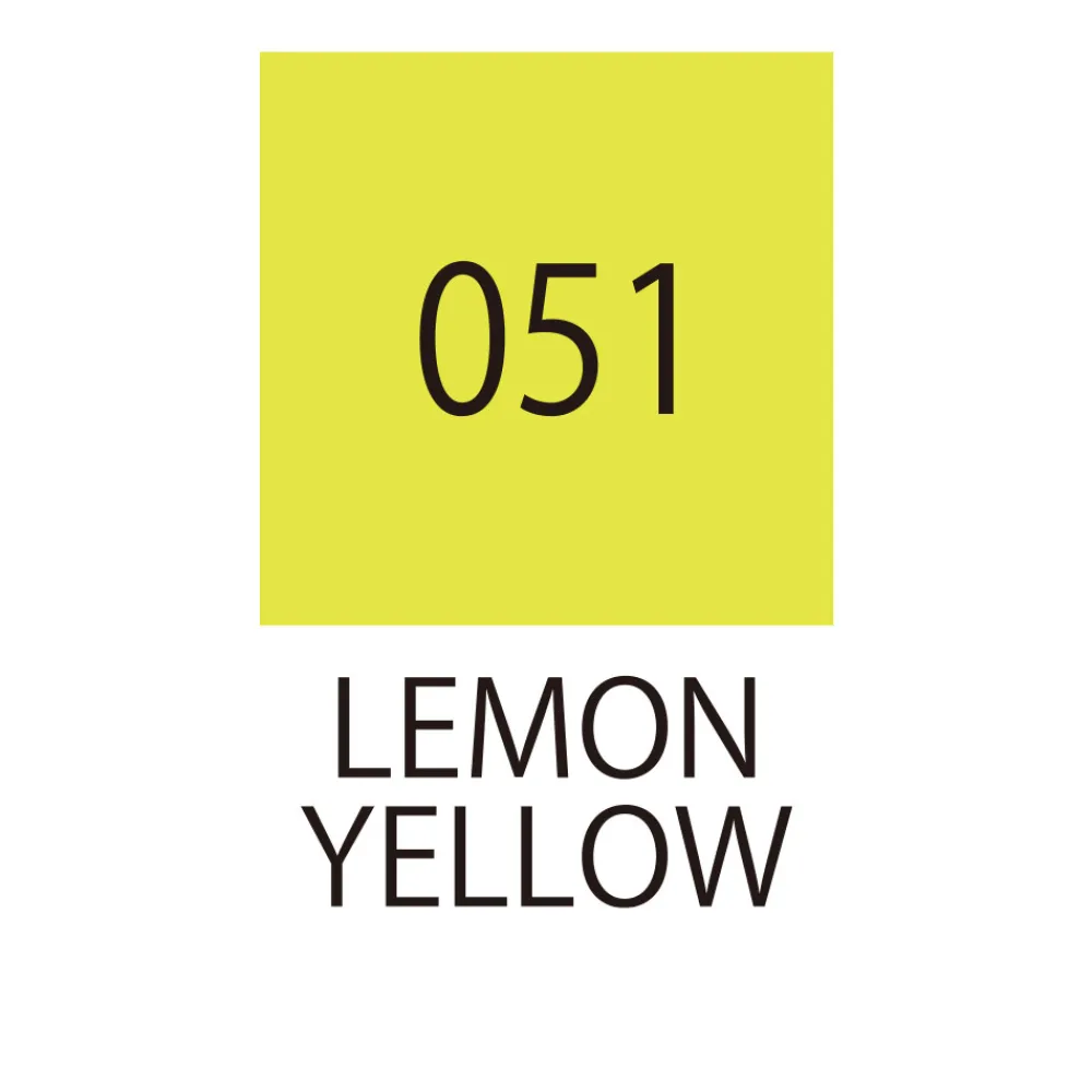 Kuretake Pisak pędzelkowy Zig Fudebiyori - - Lemon Yellow