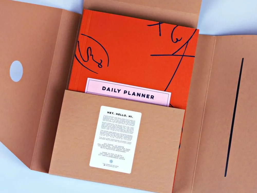 The Completist. Planer dzienny Leaf Scribble no. 2, A5 - - 90 g/m2 > Planery Niedatowane