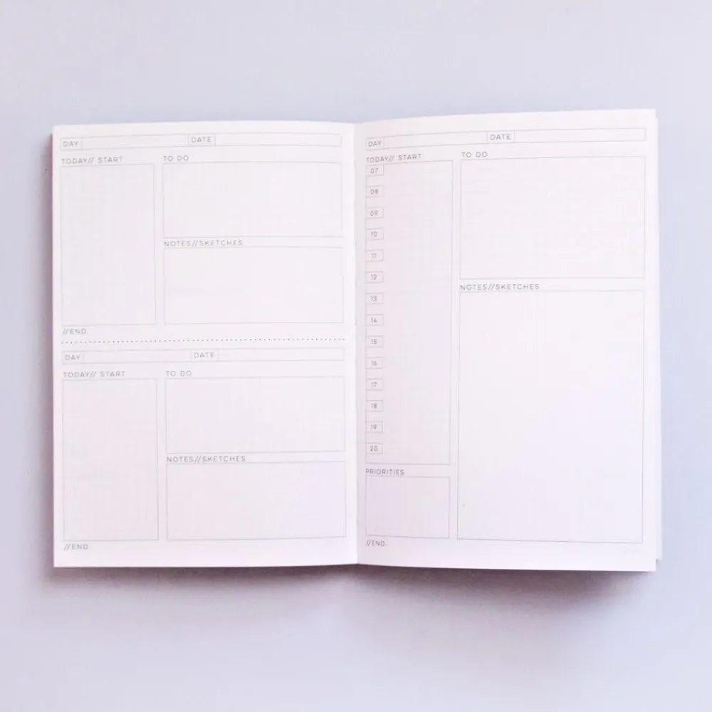 The Completist. Planer dzienny Leaf Scribble no. 2, A5 - - 90 g/m2 > Planery Niedatowane