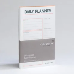 Gmund Planer dzienny Letterpress - - Neon Orange 50 ark.