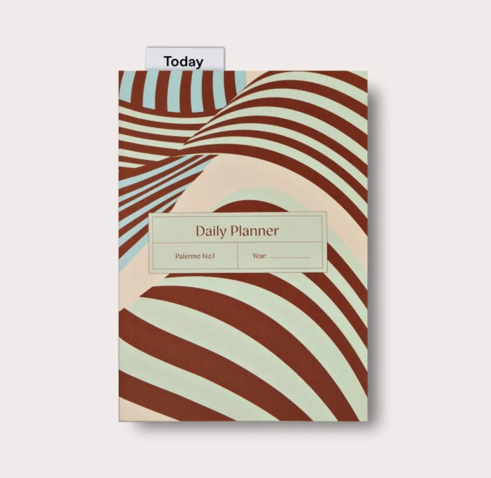 The Completist. Planer dzienny niedatowany Palermo No.1 A5 - > Planery Niedatowane