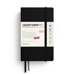 Leuchtturm1917 Planer dzienny w linie 2027 - - Black A6 ><noscript><img width=