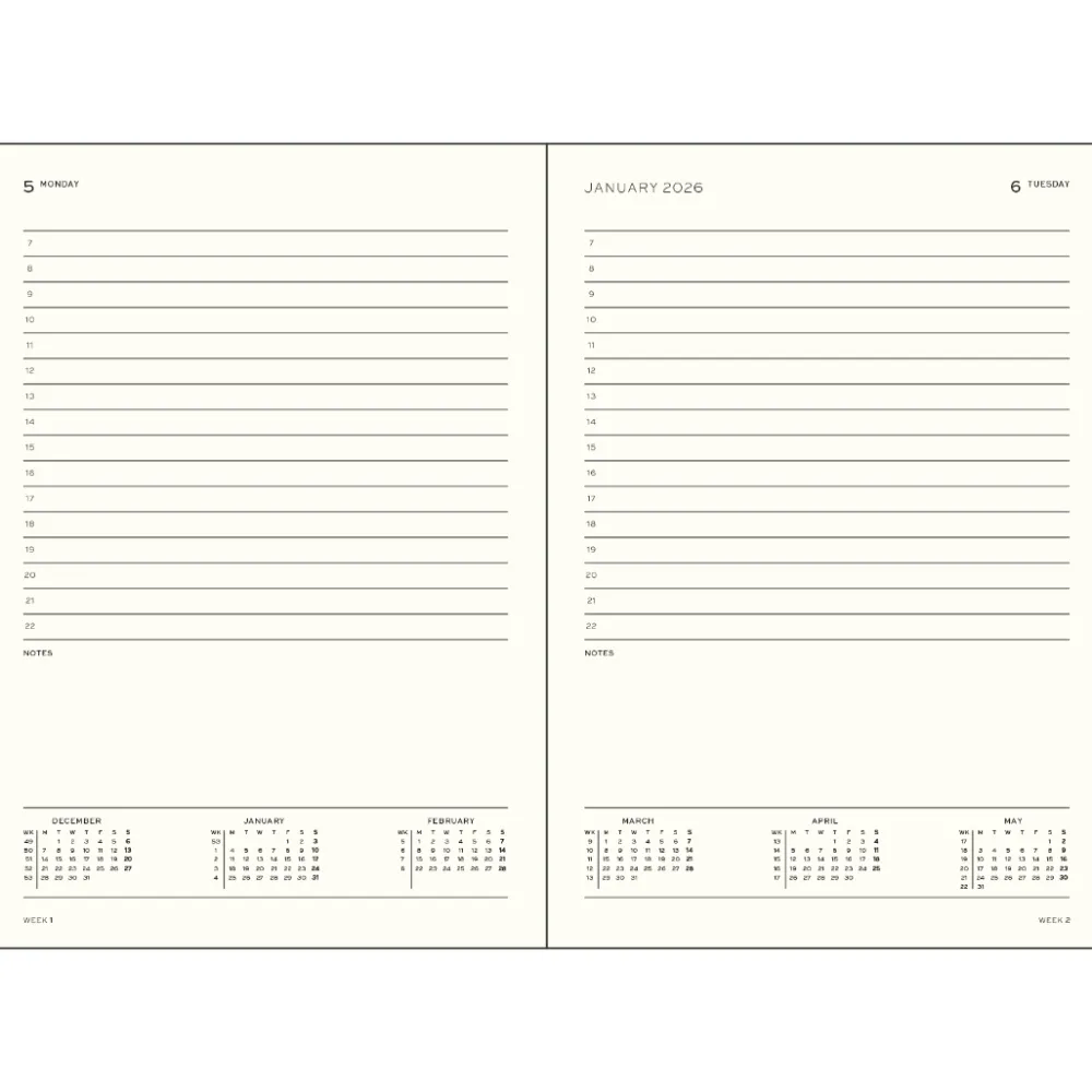 Leuchtturm1917 Planer dzienny w linie 2027 - - Sage A5