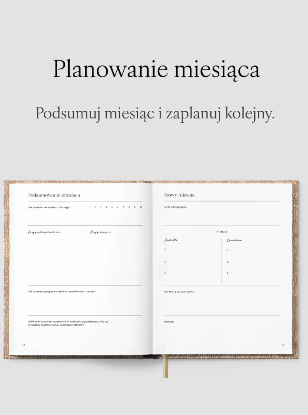 Jasnie Plan Planer Jaśnie Plan niedatowany - brązowy > Planery Niedatowane