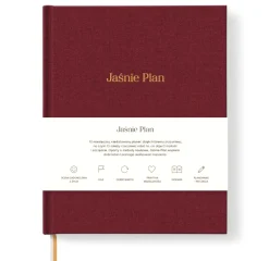 Jasnie Plan Planer Jaśnie Plan niedatowany - bordowy ><noscript><img width=
