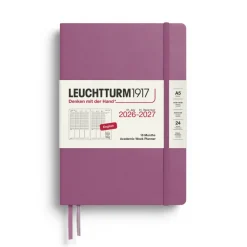 Leuchtturm1917 Planer tygodniowy akademicki 2026/2027 A5 - - Dusty Rose