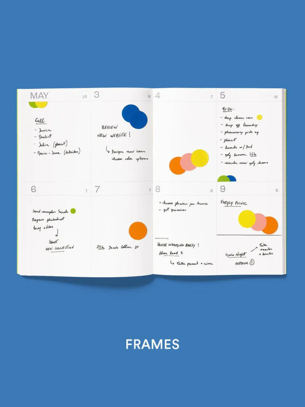 Mishmash Planer tygodniowy Frames 2026/2027 - - Blue