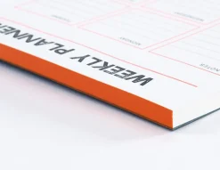 Gmund Planer tygodniowy Letterpress - - Neon Orange 50 ark. > Planery Niedatowane