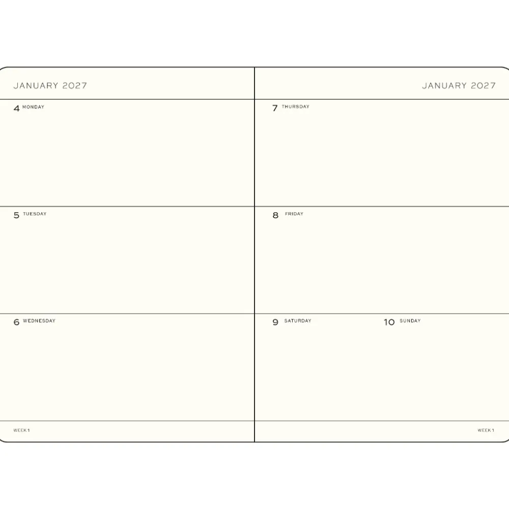 Leuchtturm1917 Planer tygodniowy 2027 - - Forest Green A5