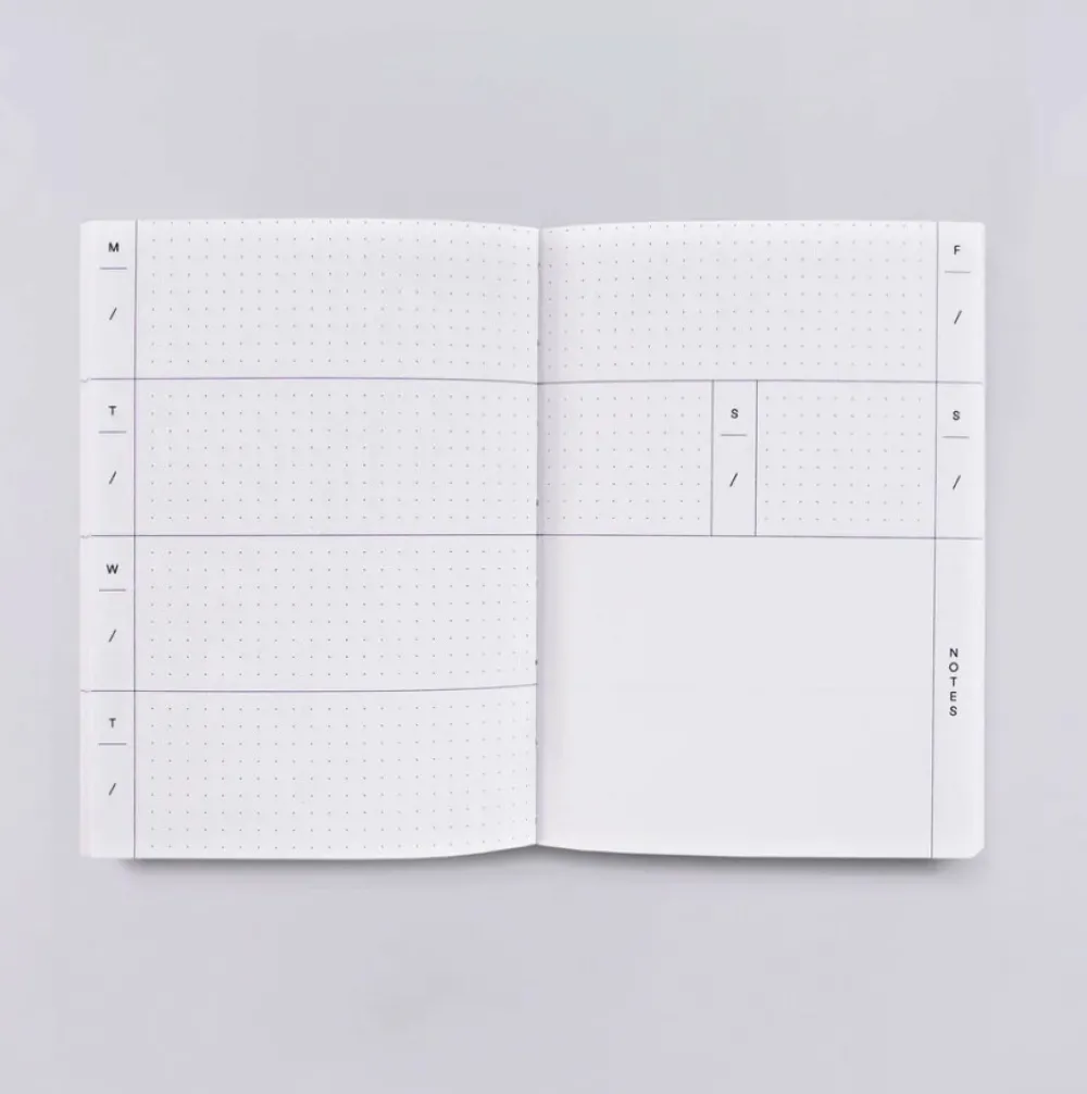 The Completist. Planer tygodniowy Moab A6 - - 90 g/m2 > Planery Niedatowane